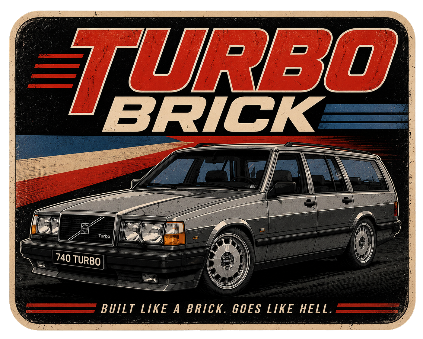 Sticker #15 Turbo Brick Volvo (break)