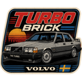 Sticker #14 Turbo Brick Volvo (berline)