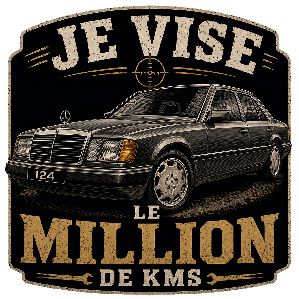 Sticker #11 Je vise le million de kilomètres